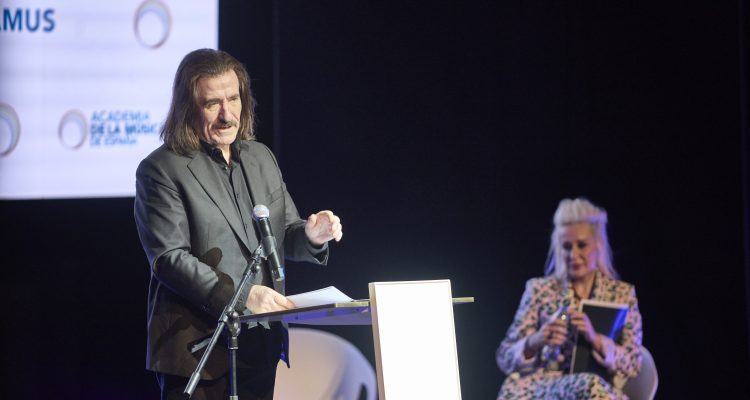 Acto de presentación en sociedad de la Academia de la Música de España. En la fotografía Luis Cobos, presidente de la Academia de la Música. Foto: Pablo Lorente y Ana Yñañez