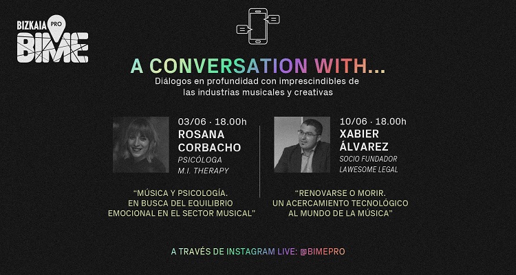 Cartel Charlas BIME PRO, 'A conversation with...'