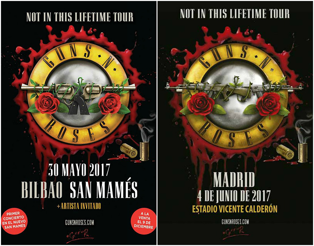 Guns 'N' Roses Madrid i Bilbao