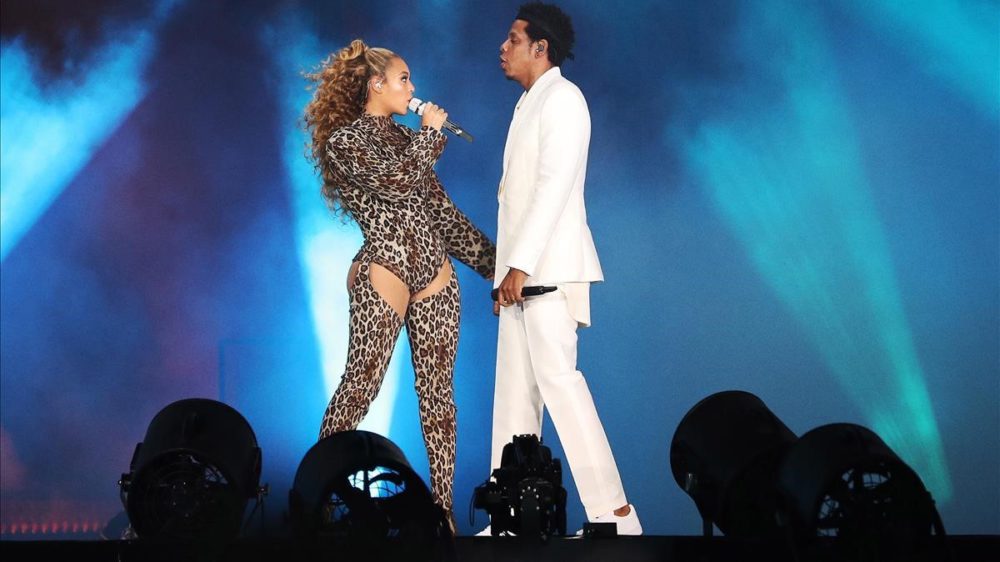 ICULT COPENHAGEN DK - JUNE 23 Beyonce and Jay-Z perform on the On The Run II tour at Parken Stadium on June 23 2018 in Copenhagen Denmark Photo by Robin Harper Parkwood PictureGroup Live Nation