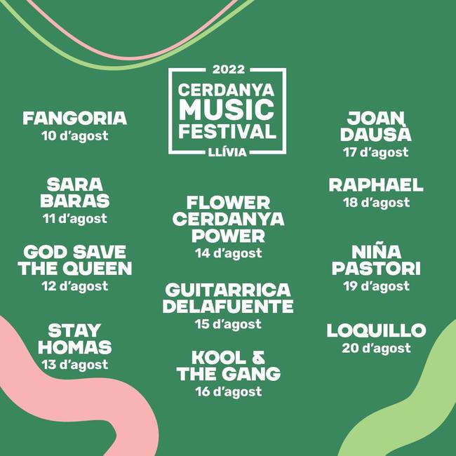 El Cerdanya Music Festival 2022 se celebrar en Ll via y contar