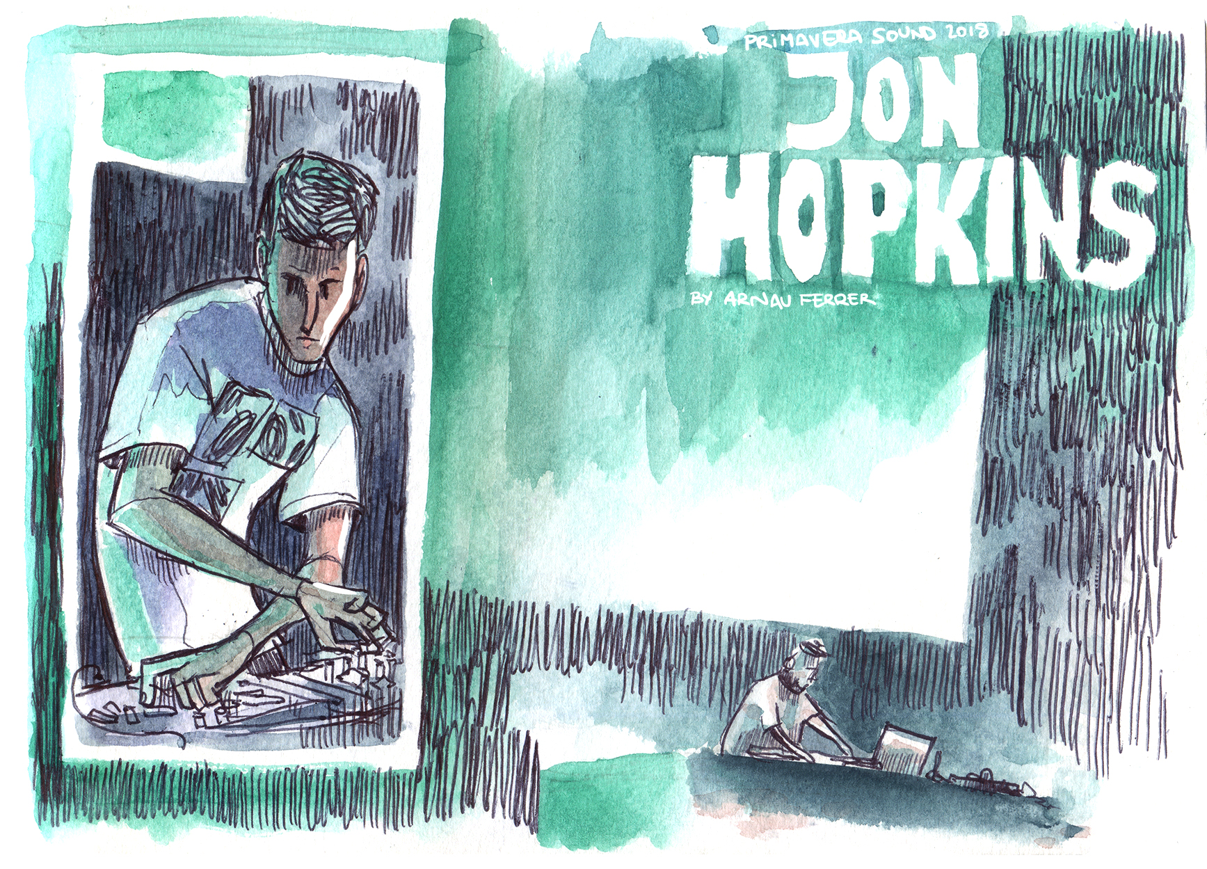 Jon Hopkins, ilustración de Arnau Ferrer