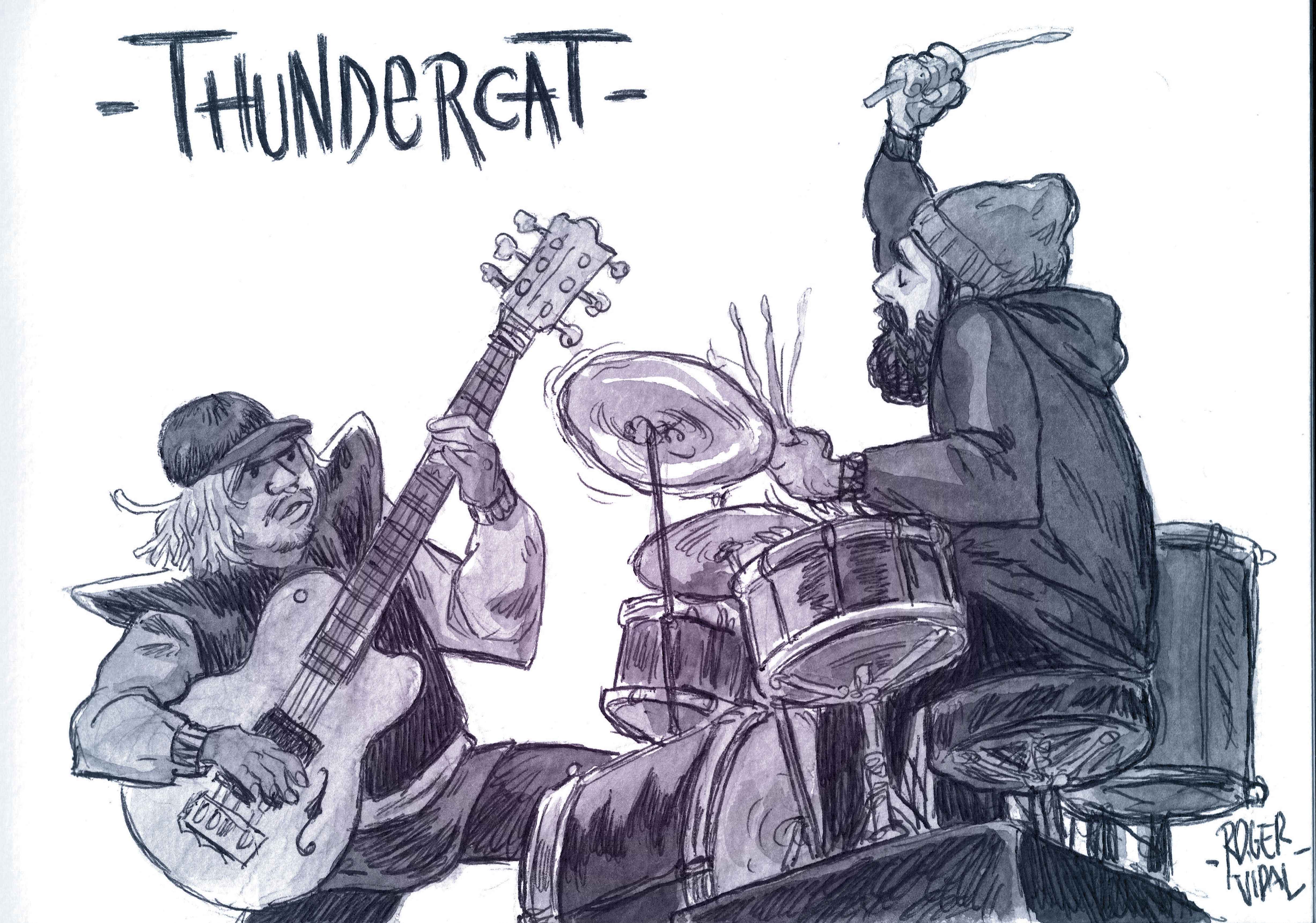 Thundercat, ilustración de Roger Vidal